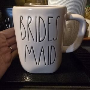 Rae Dunn Bridesmaid Mug - White